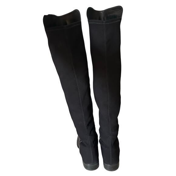 Stewart Weitzman 5050 Over The Knee Boots ($850) Black Leather Size 8.5M - Picture 8 of 11